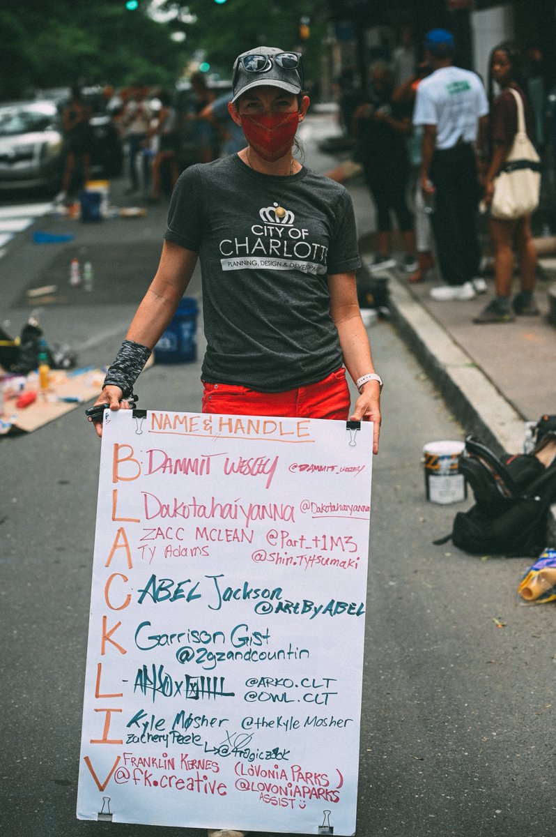 acjphoto's tweet photo. It was never about the mural... it was about this. Charlotte can never allow us to recognize our superpower and that is unity. There isn't a business on that block that has created a space as powerful and inclusive as this so cut the shit... https://t.co/twsT5WhAcm