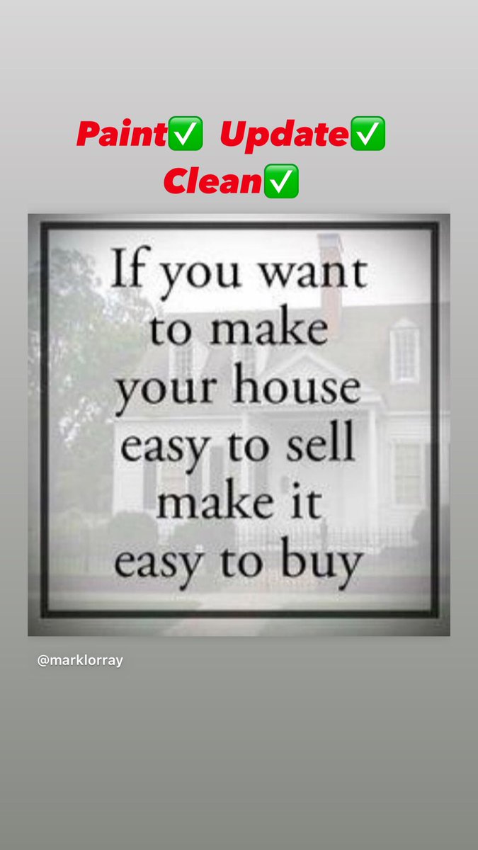 HomeLorrays's tweet image. Walls #painted in Neutral colours ✅ #Kitchen updated ✅ #Bathrooms Update✅ #Flooring updated ✅ Address Hazards such as faulty electrical ✅ Thoroughly cleaned✅ #prepthishouse #markprepshomes #realestate #homeimprovements #returnoninvestment‼️💯 #roi #sellfortopdollar 💰💰