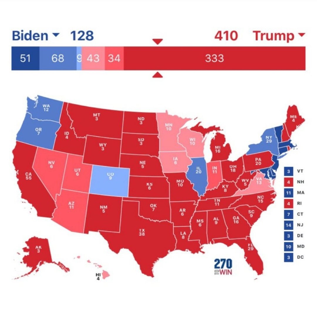 TruDiva's tweet photo. @OMistahJ @ErrolWebber @realDonaldTrump TRUMP SHOULD'VE WON THIS ELECTION HE SHOULD BE THE PRESIDENT THIS IS RIGGED RIGGED RIGGED IM LEAVING THIS COUNTRY AND MOVING TO ALASKA WITH MY FAMILY https://t.co/7OnuhhR4Hw