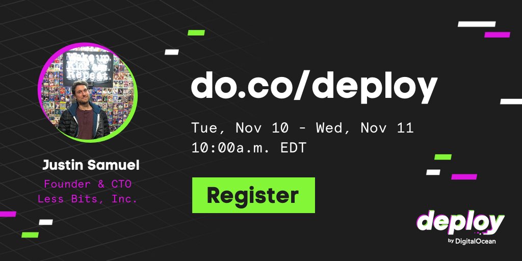 HostLaunchIO's tweet photo. Join Justin Samuel, Founder of Less Bits, Inc. and @DigitalOcean for our live stream broadcast “Less Bits, More Business”. Broadcast starts at 10 AM EDT.
 
Tickets and info at https://t.co/mZBo3HknPW 
 
#DOdeploy #ecommercebusiness #entrepreneurs @jstnsml https://t.co/s827WTdzfR