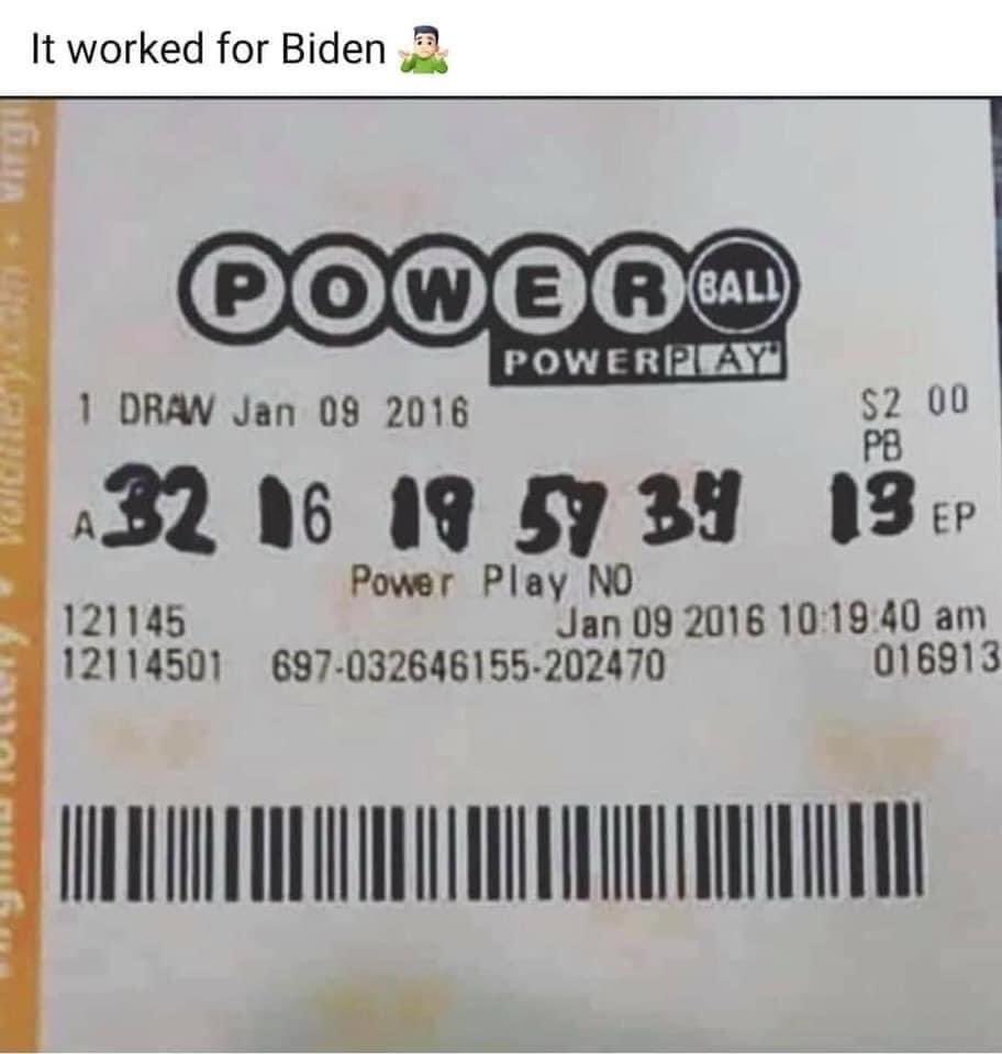 ScrewedHumans's tweet photo. We can all be multi-millionaires now, right? Just buy a ticket. Isn’t that how things work now? https://t.co/ufmdqIu9ON