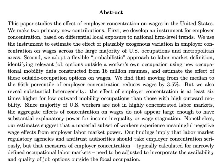 Anna StansburyJMP: "Employer Concentration and Outside Options"Website:  https://scholar.harvard.edu/stansbury 