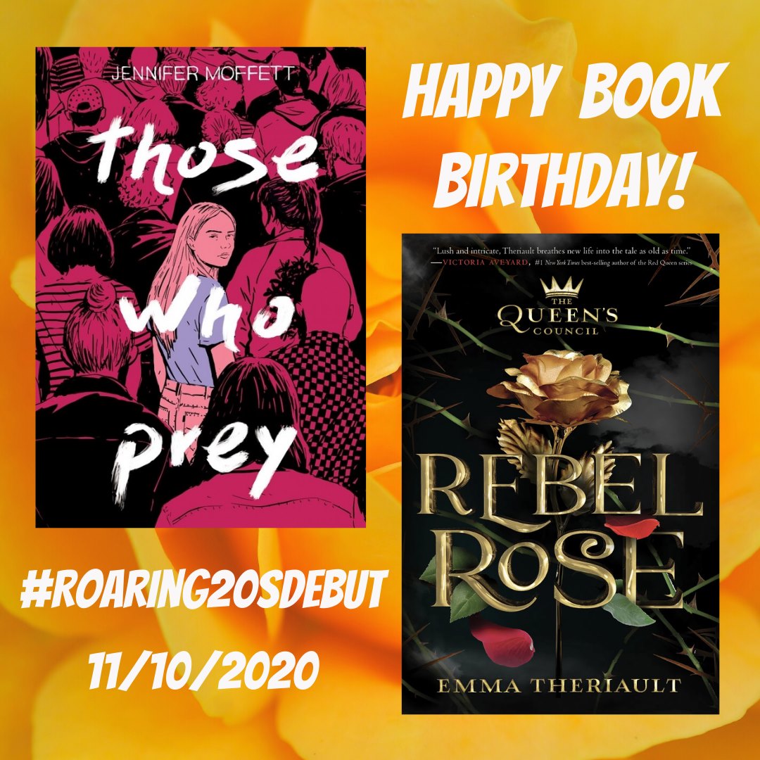🥳Happiest of book birthdays to #roaring20sdebut authors @jbmoffett1 and @eltheriault!🎉
