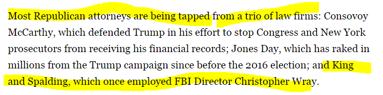 Remember Sally Yates? She's a partner at King and Spalding, one of Trump's top 3 vote suppressing law firms per Politico report at the end of September:  https://www.politico.com/news/2020/09/27/trump-legal-network-election-day-fight-422035Is Yates, an architect of the Biden Transition, going to crack down on Trumpism???