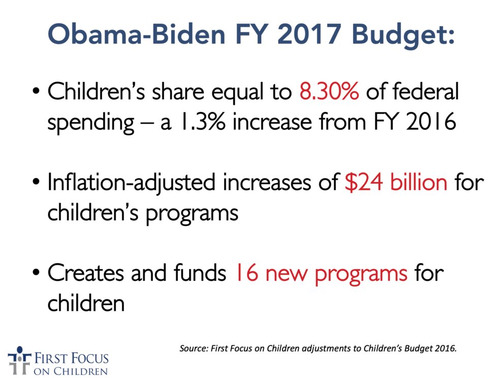 First_Focus's tweet photo. βDonβt tell me what you value, show me your budget, and Iβll tell you what you value.β - @JoeBiden
The difference between the Obama-Biden 2017 budget and Trump-Pence 2021 for kids is shocking and the equivalent of $46 billion.
#BidenWonDay #InvestInKids #ValueChildren https://t.co/Fide3NZ9uJ