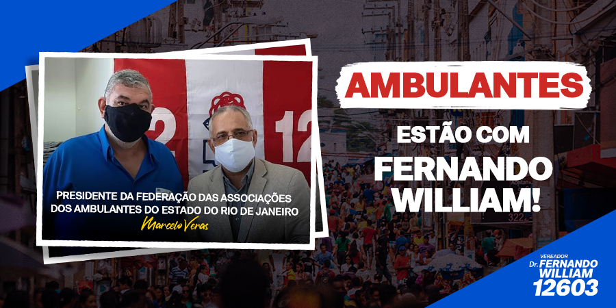 FernandoPdt's tweet photo. É uma grande honra ter o apoio de Marcelo Veras, presidente Federação das Associações dos Ambulantes do Estado do Rio de Janeiro em minha campanha! Lutamos pelo trabalhismo e pela educação pública, integral e de qualidade. Peço seu voto: 12603!

#É12 #FernandoWilliam12603 #PDT https://t.co/oXJPNpMztB