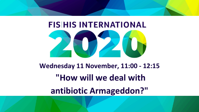 HISConf's tweet photo. Starting at 11:00 in the Lowbury Auditorium #FISHIS20

🎙️ “How will we deal with antibiotic Armageddon?” from @BSACandJAC. Speakers: Professor Philip Howard @AntibioticLeeds, Professor David Livermore &amp; Dr Oliver Van Heck

#InfectionPrevention #IPC #antibiotics #AMR https://t.co/U9eRwXFEQp