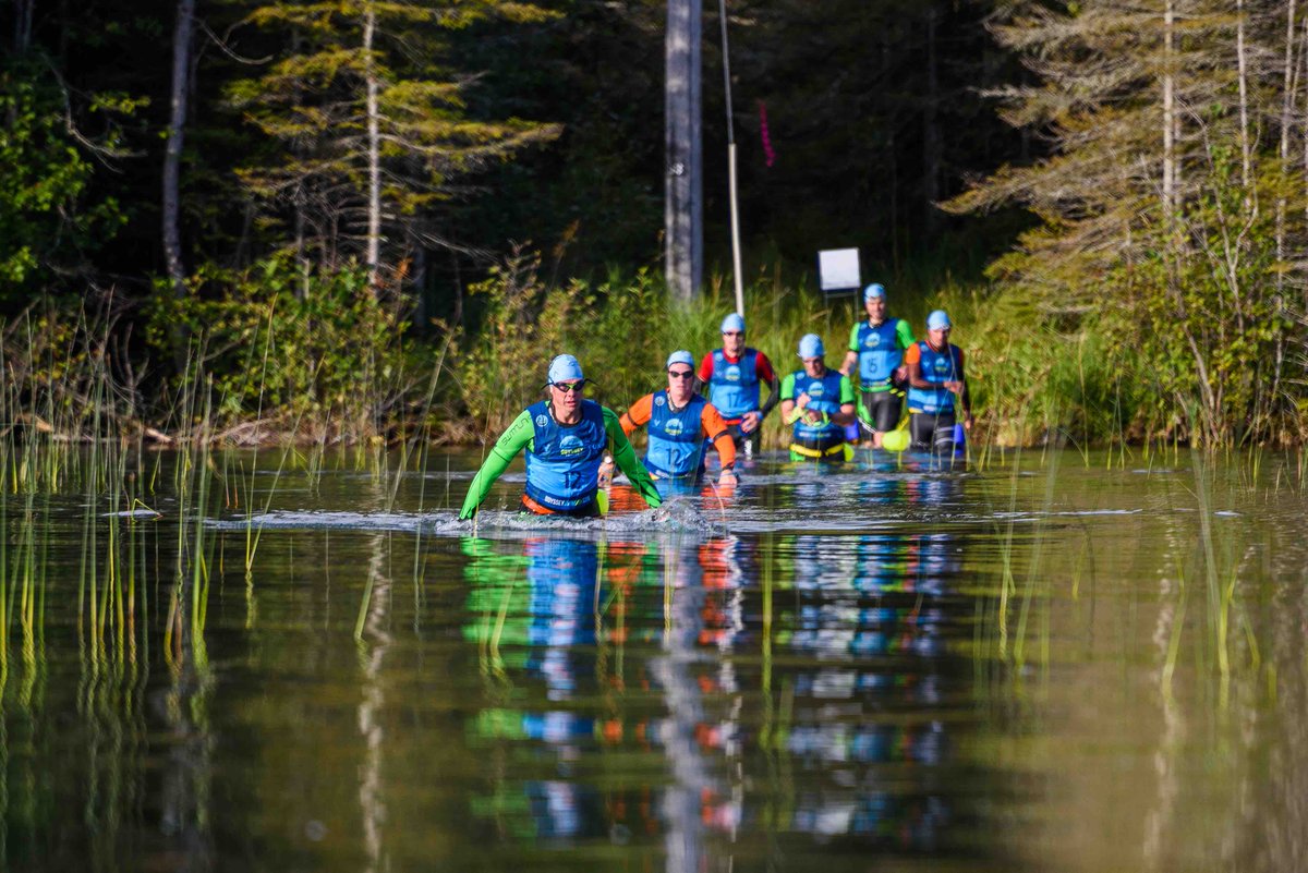 The swim to Bay Point on La Salle Island. Reported a home owned connected to Al Capone. 
.
odysseyswimrun.com/leschen