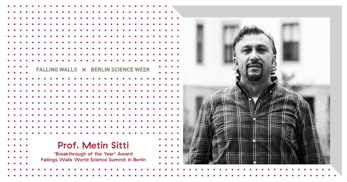 kocuniversity's tweet image. Professor @metin_sitti from our School of Medicine and College of Engineering received the «Breakthrough of the Year» Award at the #FallingsWalls World Science Summit in Berlin.

@KU_Medicine @BerlinSciWeek @Falling_Walls 

#berlinscienceweek