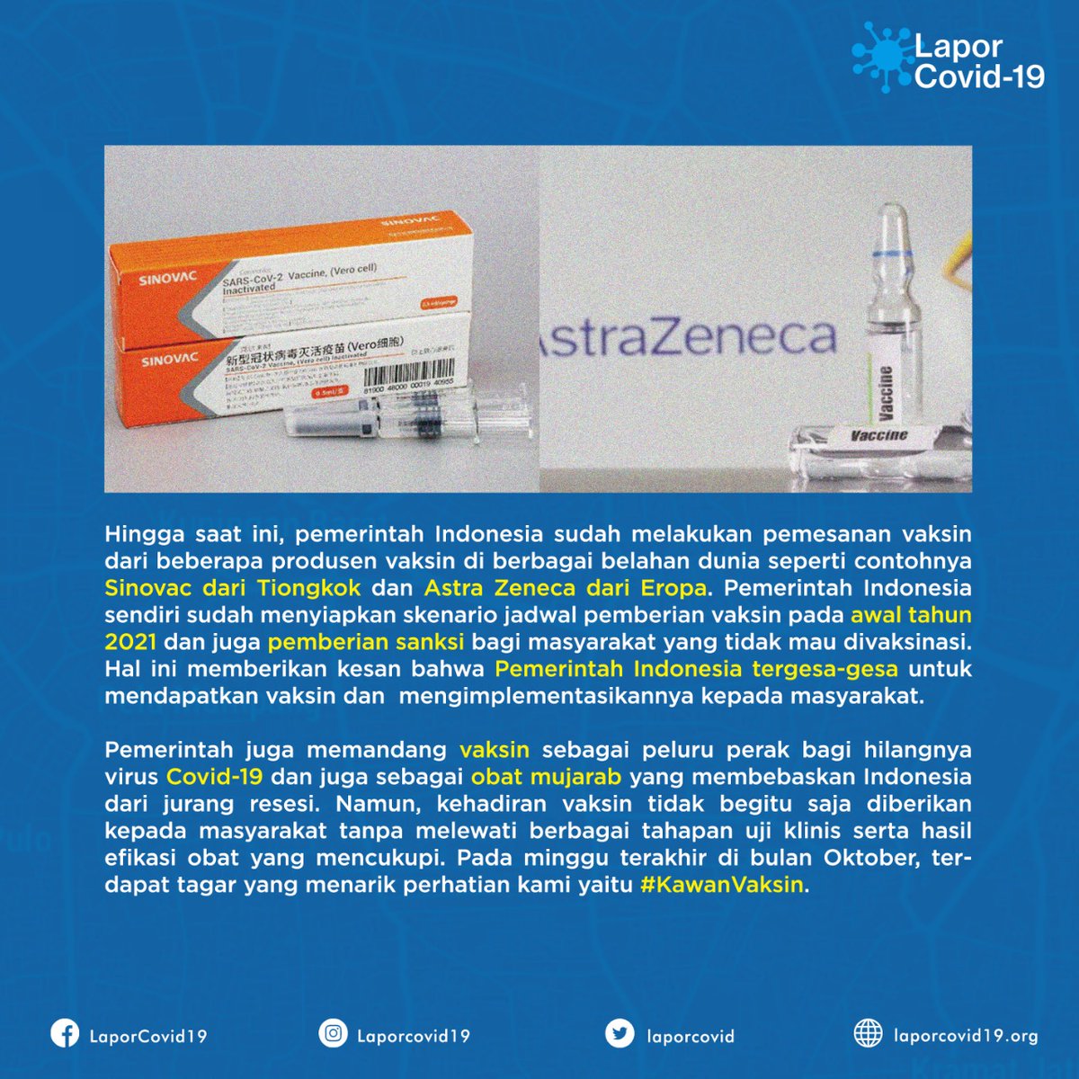 LaporSehat's tweet photo. REPORT
Simak yuk analisis sentimen twitter @laporcovid soal vaksin bertagar #KawanVaksin
Tagar ini muncul akhir Oktober, sempat heboh, tapi tak lama, karena tak libatkan figur publik terkait vaksin dan tak punya agenda yang jelas dalam kampanyenya
#OpenDataCovid https://t.co/8HnM5CNmRZ