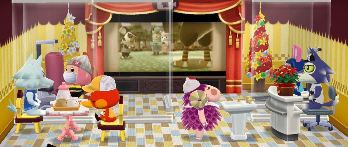 saka48481's tweet photo. ＃ポケ森
#ポケ森ニンドリ
ポケ森でも、アクリルパーテーションや手洗い（うがい・消毒）、マスク、向かい合わせにならないように、色々工夫して気をつけてます(^^) https://t.co/2BXaF709Rg