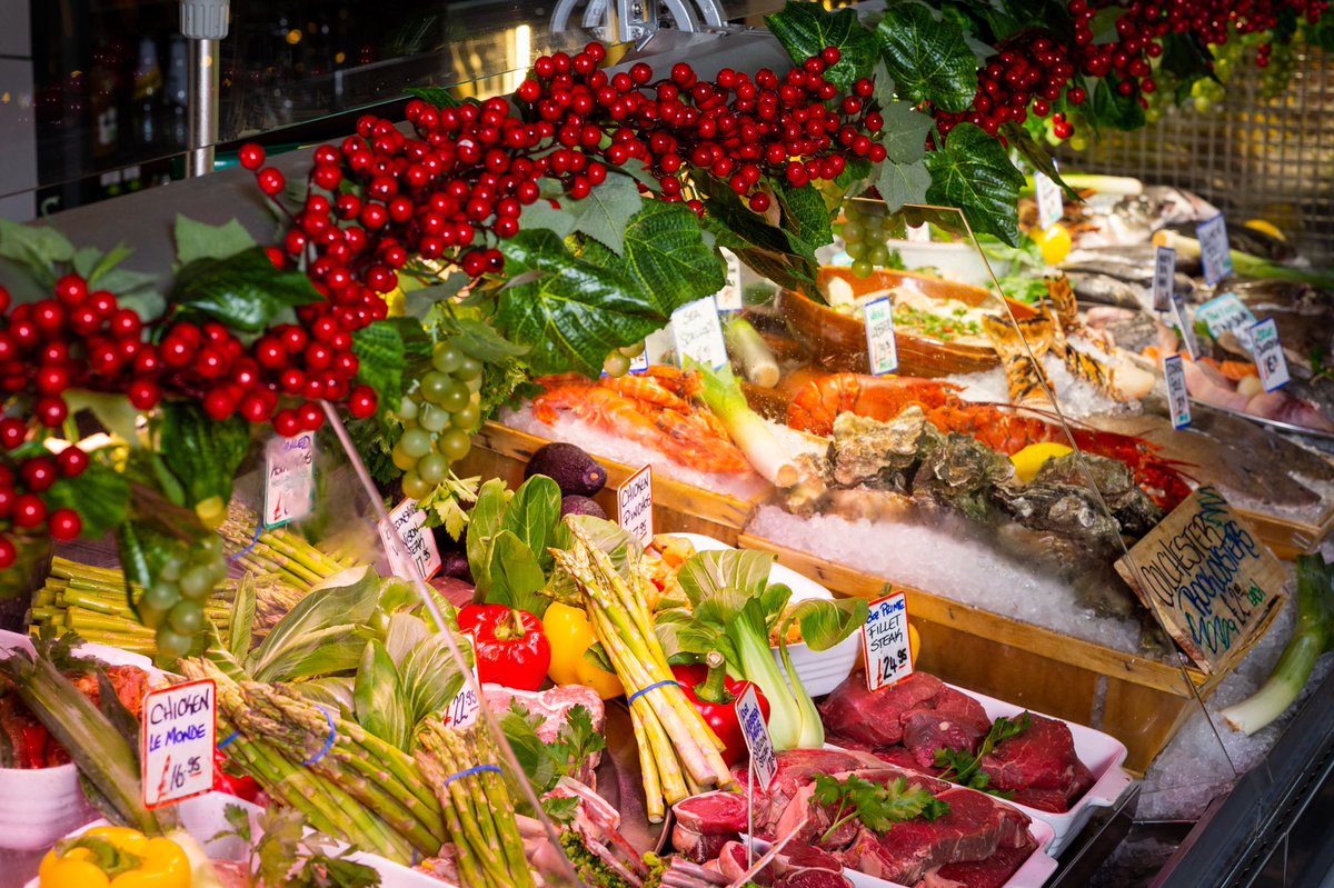 Today’s A La Carte counter fully stocked with fresh locally sourced produce. 

#restaurant #theoldcustomhousepenarth #freshproduce #fish #meat #foodies #penarth