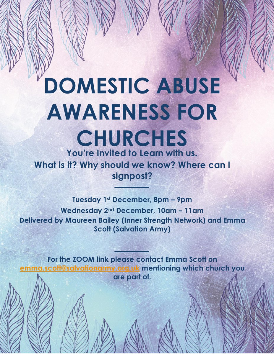 MCOrganisations's tweet photo. A new online webinar will take place next month, hosted by the amazing @salvationarmyuk and @InnerstrengthN 👏 all details are below if you would like to know more! https://t.co/rgzGrLNBRi