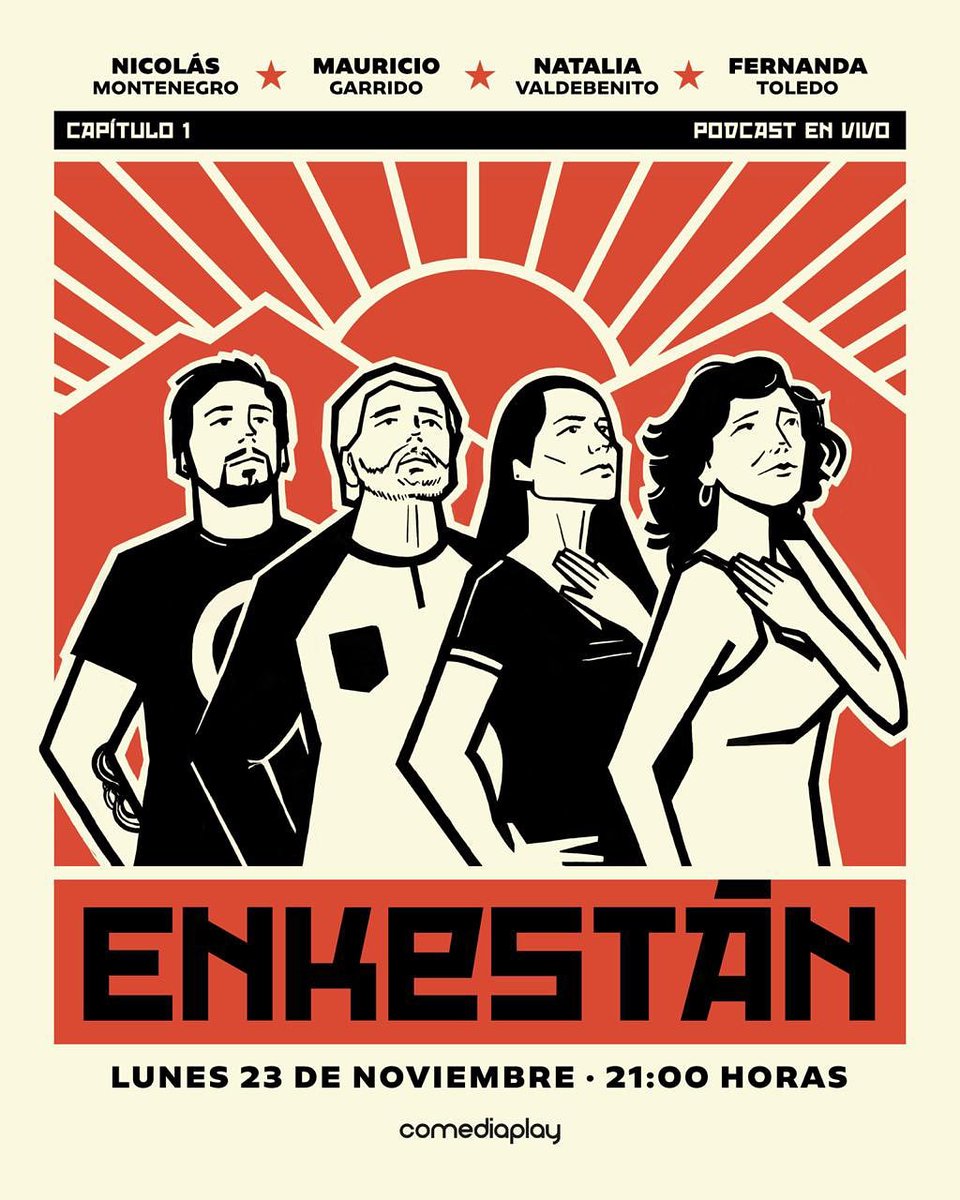 En tiempos oscuros y solitarios <a href="/elmoroch/">Mauricio</a> junto a @valdebenitonata, <a href="/fernandtoledo/">Fernanda Toledo</a> y <a href="/elviejodelsaco/">M.</a> salen al rescate de la alegría con su nuevo podcast en vivo #enkestán desde el próximo lunes 23 a la 21 hrs. 

Entradas por comediaplay.cl.
Éxito, Morodo de Chile