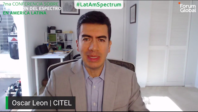 Global_Spectrum's tweet photo. ¡El primer día de #LatAmSpectrum ha comenzado con nuestra ceremonia de inauguración con Mario Maniewicz @ITU &amp; Oscar Leon @OEA_CITEL! Puede seguir todas las sesiones del evento esta semana a través de nuestra transmisión en vivo… https://t.co/shFcZ2wyXp