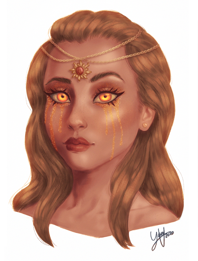 M0rimorr's tweet photo. When skin practise turns into fun character designs and you suddenly don't know which one you like better! Which one is you favourite, mermaid or sun? ☀️🧜‍♀️ #characterdesign https://t.co/x9bas17TsG