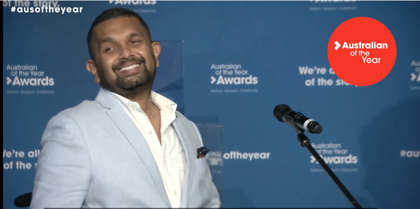 Warmest congratulations to @griffithalumni Dr Dinesh Palipana tonight named Queenslander of the Year and now is the state's nominee for the 2021 #ausoftheyear announced Australia Day eve. Dinesh is an advocate of people with a disability and co-research lead <a href="/ProjectBiospine/">Project BioSpine</a>
