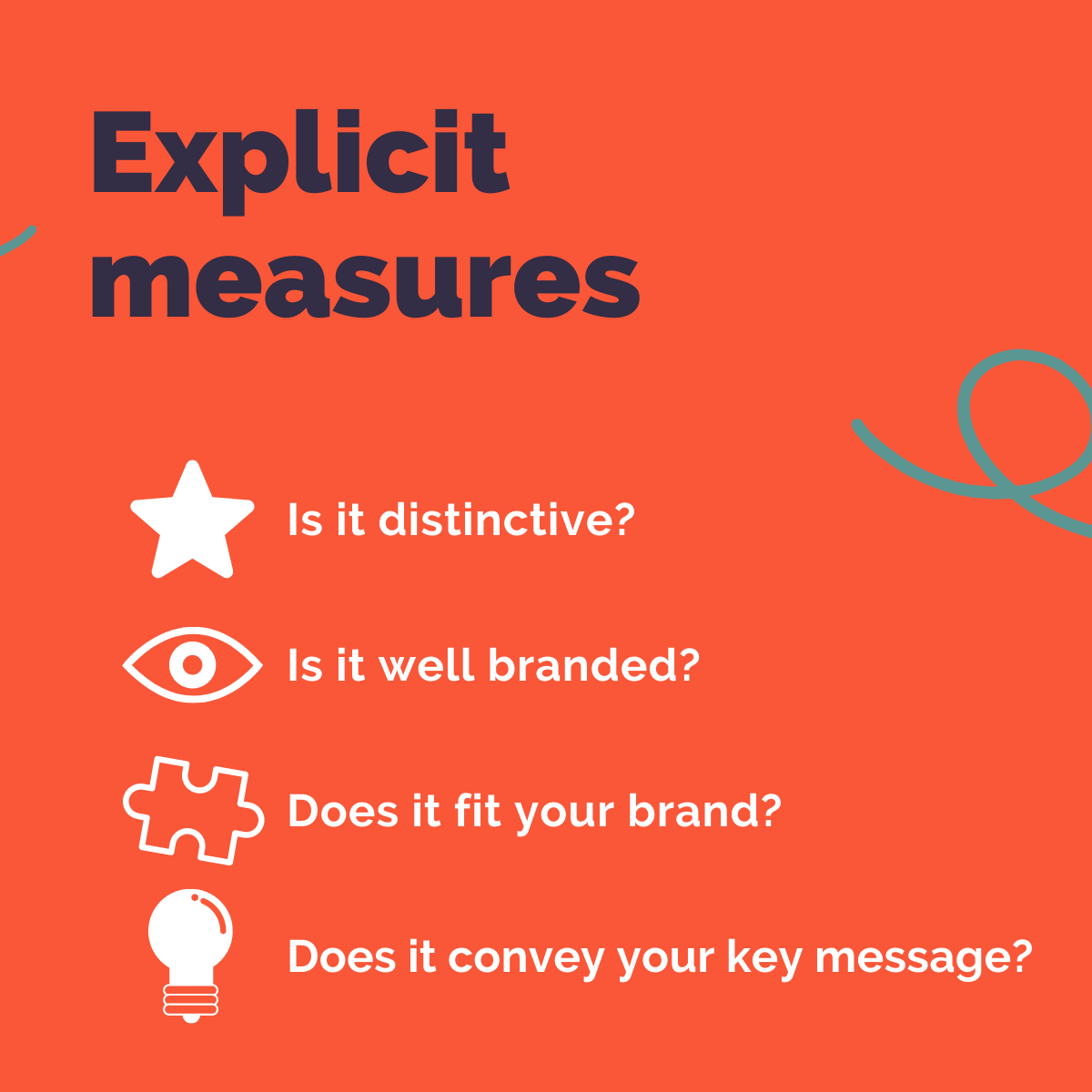 The three main components of adMIRE© explained: facial coding, implicit measurement and explicit measurement. Each one is important to collectively understand brand fit and distinctiveness in advertising, amongst many other things! Here's a full breakdown of what each one offers: