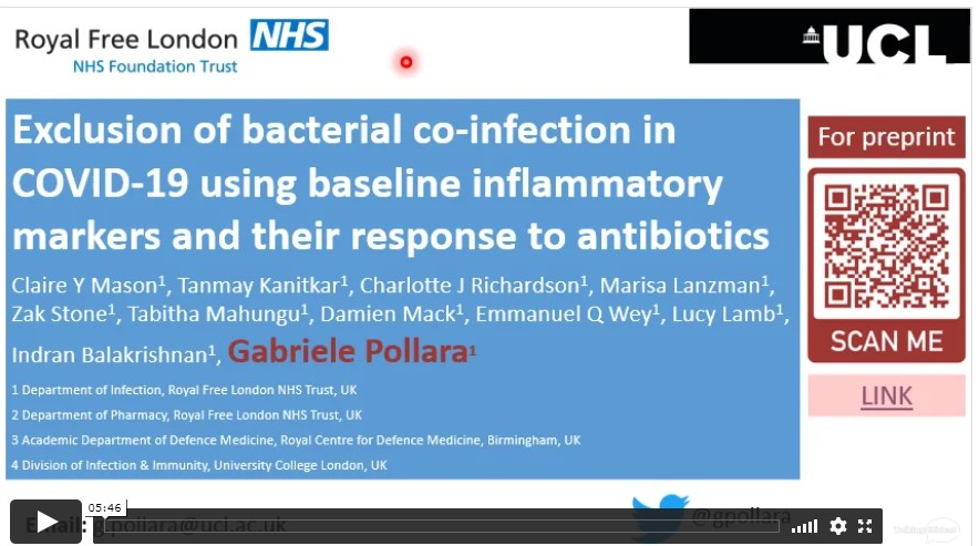 gpollara's tweet photo. Please do swing by our poster (no. 209) in the coffee break @HISConf. Would be great to hear your thoughts &amp; comments on our approach to exclude bacterial co-infection in #COVID19 #FISHIS20 
(if you have access: https://t.co/BYFw1kmOz5) https://t.co/ToBj7Cn9gd