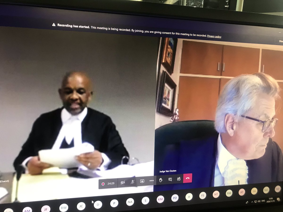 SC Dali Mpofu who is representing  #AndileNgcaba says the basis of  #DimensionData asking for a postponement doesn’t stand. This case has been going on for 3 years or so.