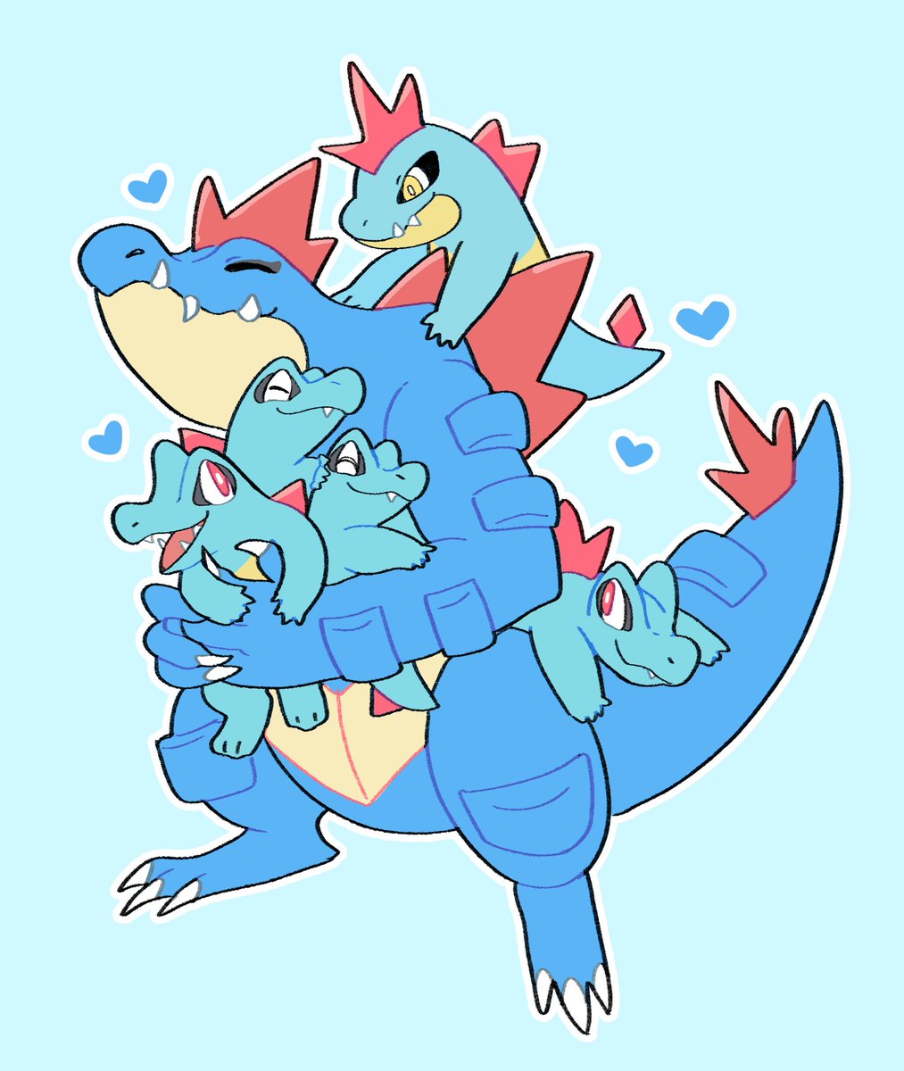 cutebluekim's tweet photo. Needed to participate in #blueart trend xD Blue is my favorite color!! I drew my favorite line! #totodile #croconaw #feraligatr #pokemonfanart 💙💙💙

Now I must go back to commissions https://t.co/sUrUZnYDDN