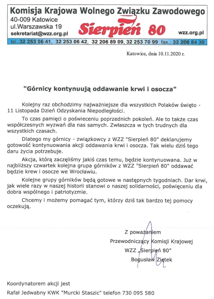 Komisja Krajowa WZZ Sierpień 80 (@sierpien80) on Twitter photo 