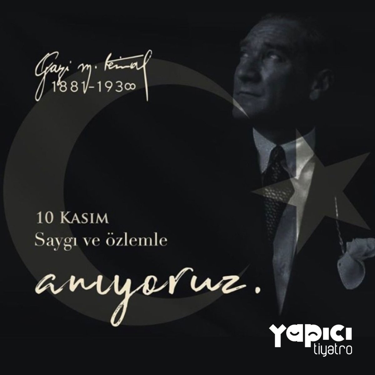 “Benim naçiz vücudum elbet birgün toprak olacaktır ancak Türkiye Cumhuriyeti ilelebet payidar kalacaktır.“
Gazi Mustafa Kemal Atatürk
.
.
.
#onkasım #10kasım1938 #gazimustafakemalatatürk #sevgi #saygı #ve #özlemle #anıyoruz