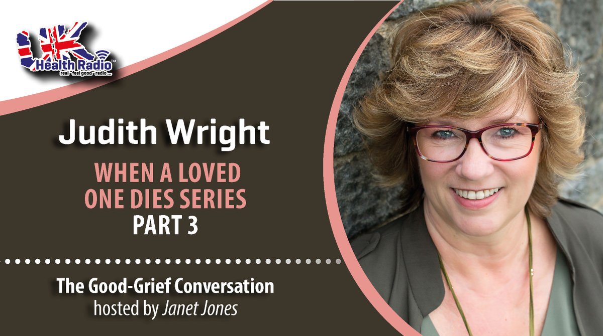 ukhealthradio's tweet photo. The Good-Grief Conversation with Janet Jones @goodgriefconvo on @ukhealthradio - Part 3. When a loved one dies series. Discover what a celebrant does &amp; why choosing the right one can make the farewell to your loved one special with guest @JudithWrightEOY. 
https://t.co/cf9yrjLfio https://t.co/rsWm9oh6oG