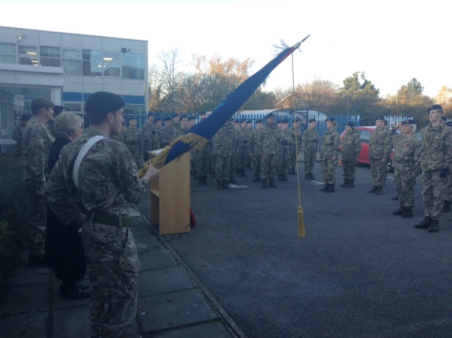 Brentwood_BC's tweet photo. .@ShenfieldHigh CCF would usually take part in the Remembrance Day Parade in Brentwood High Street.  Instead, they held their own memorial service, in group bubbles, during school time last week.

#RemembranceDay2020 https://t.co/X4idLbFxtg