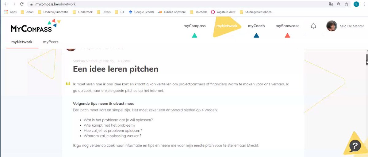 AnDeMoor's tweet photo. MyCompass is een nieuwe tool van @odiseehogesch om het eigen leerproces zelf te sturen en erover te reflecteren, zowel voor studenten, leerlingen als werknemers en -gevers interessant: https://t.co/AxnLiUbE4D 
Supertool @Steven_Vanmol ! 
@OnderzoekOdisee @harypar @annantwerpen https://t.co/G0QY3qehpz