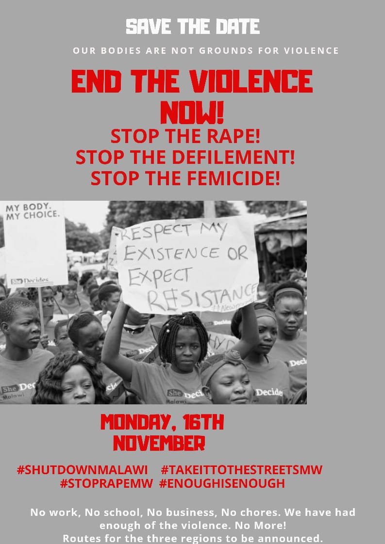 MalawianMidwife's tweet image. Where are you my Zomba people? It&apos;s time to wake up and join our friends. The March must be on!  Please retweet and tag Zomba based women. #EndGBV #StopRape #StopDefilement