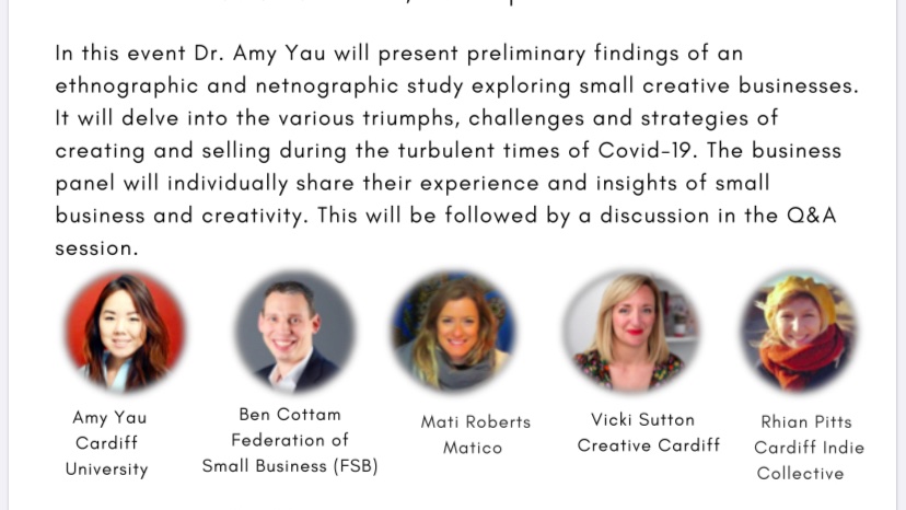 akyau's tweet photo. The panel for tonight’s event exploring small creative business and the challenges during the turbulent times of Covid-19 

Link to register- https://t.co/ftSjJfqZQW https://t.co/uS2Ae7ttGg