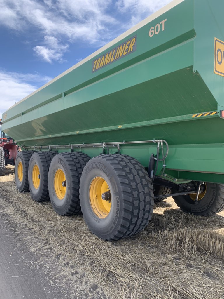 60 tonne oztec tramliner chaser bin for sale, roll over tarp, controller, runs well, available now at Croppa  Creek NSW $140,000 + gst