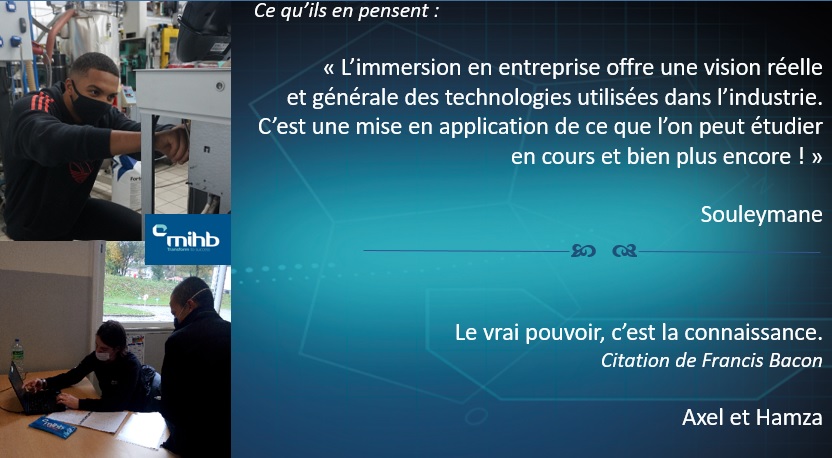 MIHB01's tweet photo. Partager notre passion &amp; savoir-faire avec la nouvelle génération…
Nous avons le plaisir d’accueillir au sein de notre équipe #MIHB :
Souleymane, en stage au Service Automatisme
Hamza, en alternance au Service Développements
Axel, en alternance au Service Opérations Production https://t.co/vO9C9jI31t