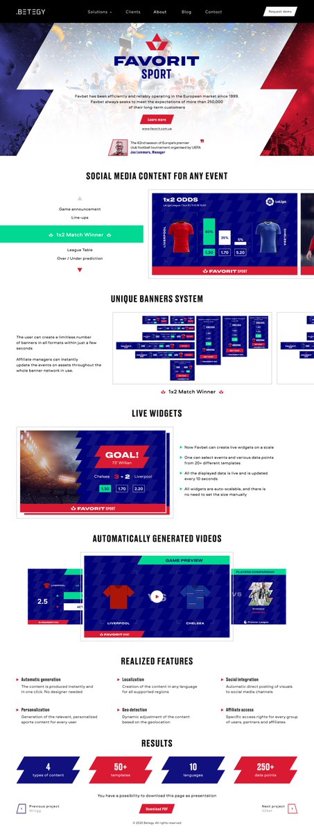 Together with #Favbet we prepared a set of engaging tempaltes that can be created within just a few second

With our platform you have👀
✅Images
✅Animations
✅Banners 
✅Widgets  

all of it with just a few clicks. 
#contentcreation #DataVisualization #betegy #BigData