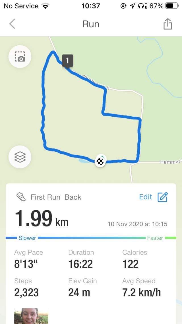 newgradfarmvet's tweet photo. First run in almost 4 months. I’ve lost a lot of stamina but just relieved to have got going again! 🏃🏼‍♀️🏃🏼‍♀️

#running #farmrunner #vetsthatrun #firstrunback 

(@SamSandersDrums thanks for the pestering 😂) https://t.co/8CRLtC8l5O
