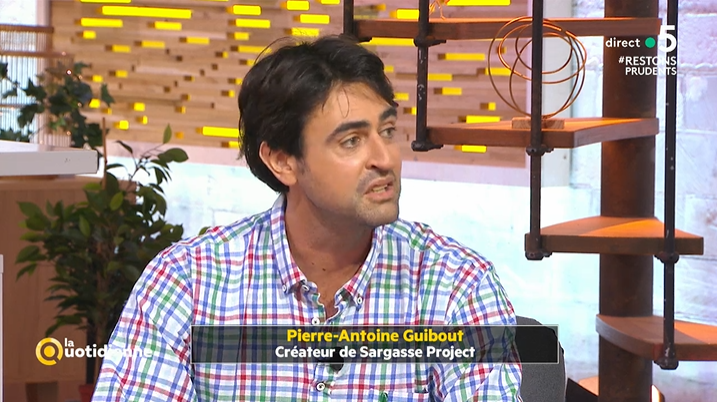 faimano's tweet photo. "Transformer une menace en opportunité" c'est le credo de @SargasseP fondé par Pierre-Antoine Guibout qui a développé un procédé innovant 👉en direct sur @LaquotidienneF5 https://t.co/AIPtnal7kl #Outremer #Sargasse #Climat #Entrepreneuriat https://t.co/ipqtC4hRpC