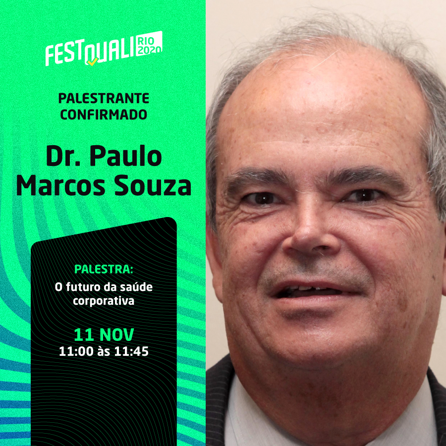 festquali's tweet photo. ➡ O Dr. Paulo Marcos Souza, cofundador do #INLAGS – Instituto Latino Americano de #GestãodeSaúde, é um dos palestrantes do #FestQualiRio2020! 

Ele falará sobre o futuro da saúde corporativa. 

🔹 Não percam!

📲 Inscreva-se em https://t.co/yCFgmzLM3v https://t.co/OPLnO0nK4a