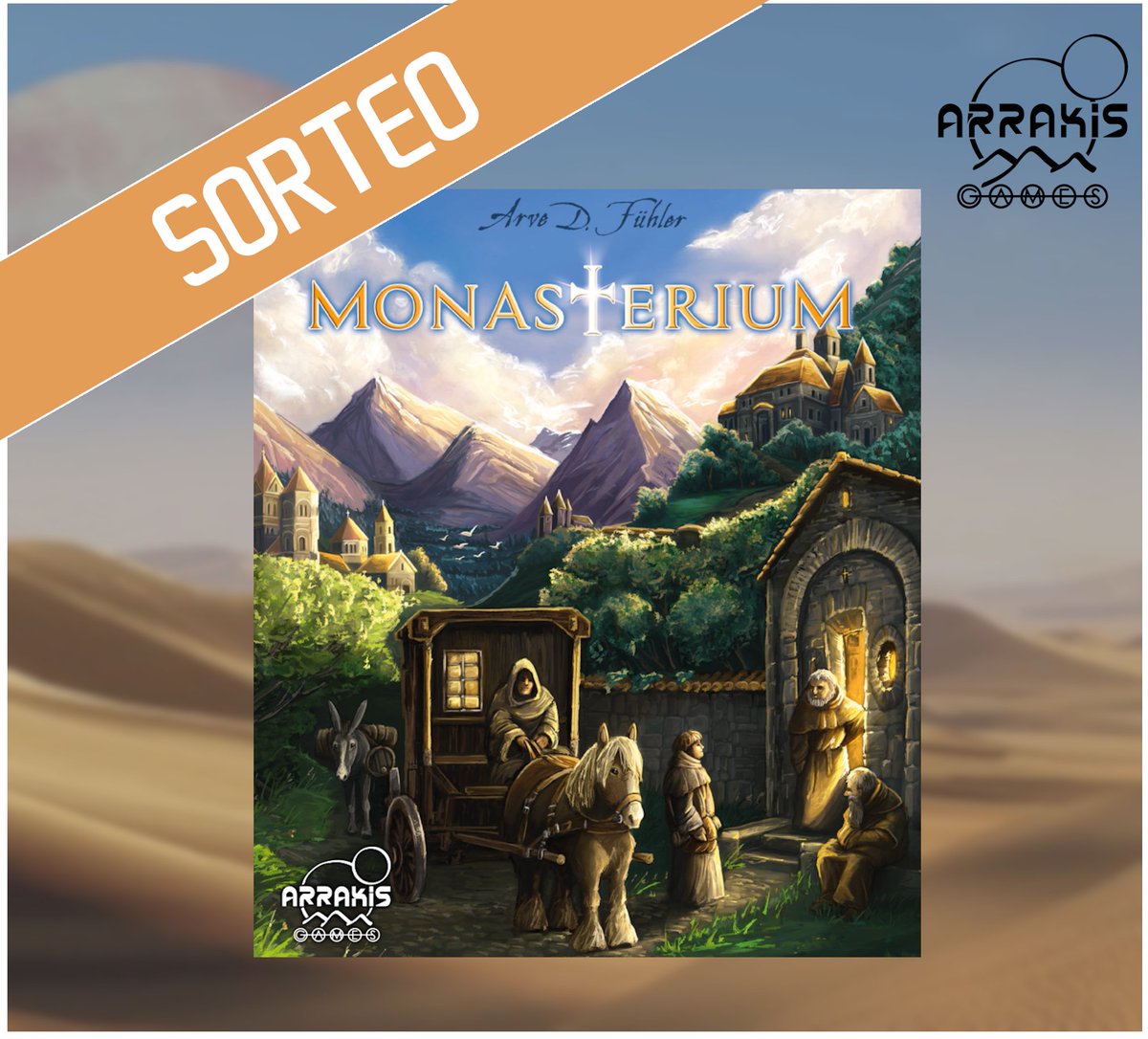 ArrakisGames's tweet image. Habemus Sorteum! 

Sí, vamos flojos en latín, pero para compensar sorteamos una copia de Monasterium, disponible en tiendas el jueves 12

Para participar

- Síguenos en Twitter
- ❤️y 🔁 este tweet

Anunciaremos al ganador el viernes 13 😱
Suerte a tod@s (Sorteo solo para España)