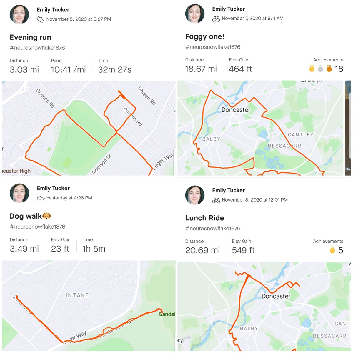 'Every mile counts'

Raising money for Sheffield Children's hospital. 🚴‍♀️🏃‍♀️

<a href="/TheNeuroAcademy/">Neurology Academy</a> #neurosnowflake1876