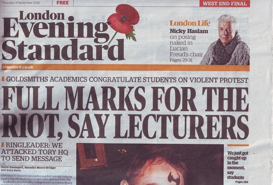 After that we got home in a daze. The shift in mood was palpable. We needed to up the ante but we also needed to know how to address the events in a way that didn’t make us/others liable to arrest (we had more demonstrations planned in the weeks ahead!)Tabloids were on our case