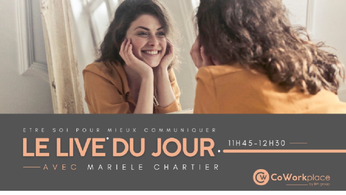 CoWorkplace_BPI's tweet photo. Notre #partenaire de @BPIgroupFR @Marièle Chartier nous propose un #distanciel sur la #voix, le #corps et les #émotions permettant d’améliorer ses #performances pour une #communication authentique et maîtrisée #cnv Plus de 60 #candidats #emploi #entrepreneuriat ! @NicolasANTOINE9 https://t.co/UqsFCjCFPa