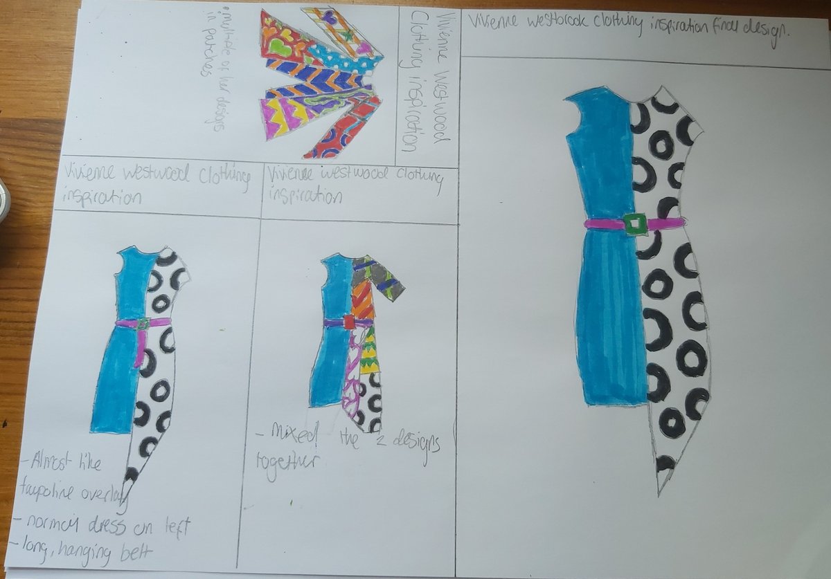 DesignEngLVC's tweet image. Lockdown throwbacks: 'Fashion Design' from our year 7's &amp;amp; 8's...