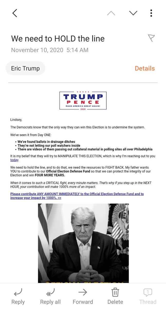BlueTX2022's tweet photo. They're right - this *is* insane. Trump campaign making some new allegations of voter fraud and cheating this morning (or at least first I've seen of them.)
#TrumpOut
#TimeToTransistion https://t.co/7PgLacNrT6