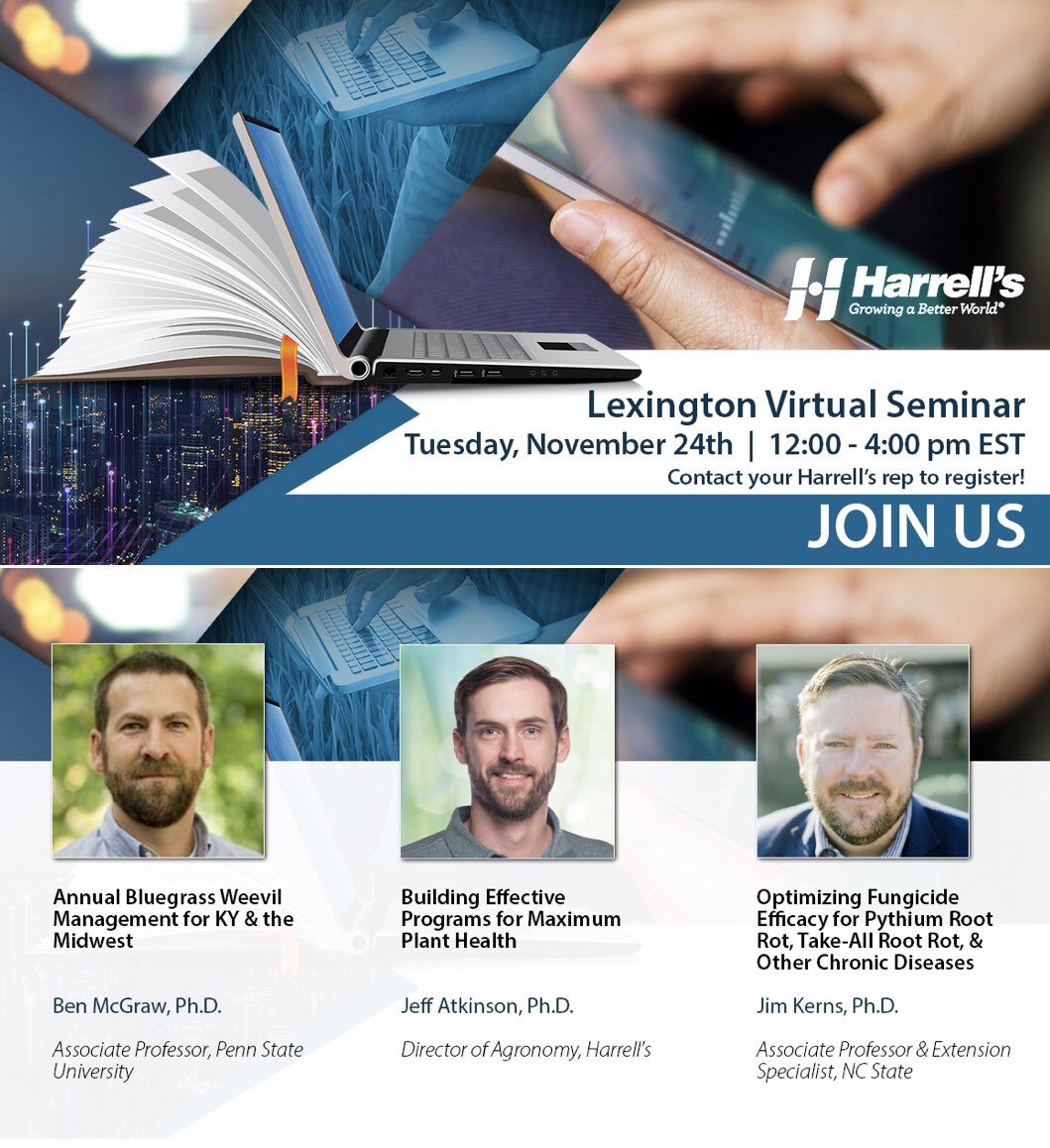 LeefordSimpson's tweet image. ⏰ is ticking! T-14 days until @HarrellsLLC Lexington Virtual 💻 seminar looking forward to our world 🏇🏼 class presenters @JethroLA @KernsJim @TurfEnto #getsmart #ceu’s #pulse #📚📊 #gotime