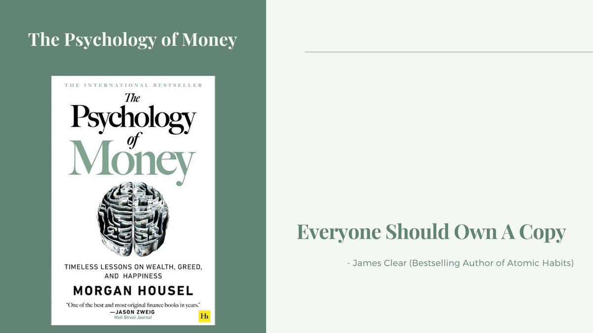 DIWALI PICKS 20201. The Psychology of moneyA simple book of 20 chapters but that 20 chapters are full of wisdom it will change ur perspective to look at Finance, Stock market, wealth Great work is done  @morganhousel  :  https://amzn.to/35hmBRw  :  https://amzn.to/3kgM55R   https://twitter.com/InvestmentBook1/status/1323652879861739526