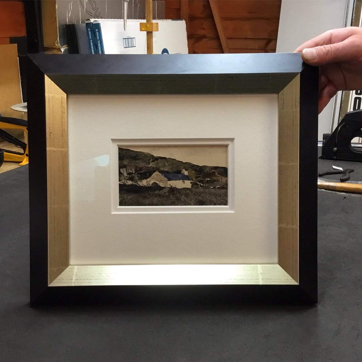 This #JohnKnappFisher has just been reframed a 1969 watercolour, join our mailing list here to be one of the first to get the full details of this and one other JKF going on the wall this week! art2by.com/mailing-list/
