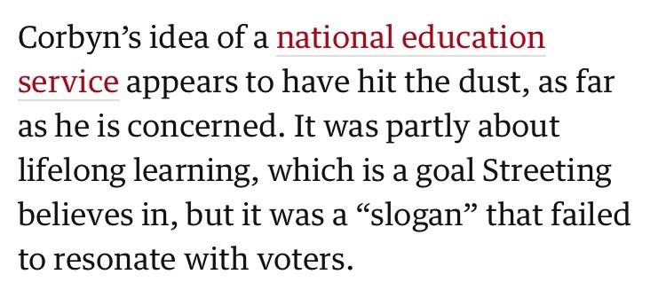 What a shock to see Wes Streeting immediately undermining his boss Kate Green, the actual Shadow Education Secretary (though you wouldn’t know it from Streeting’s puff piece interview in the Guardian).