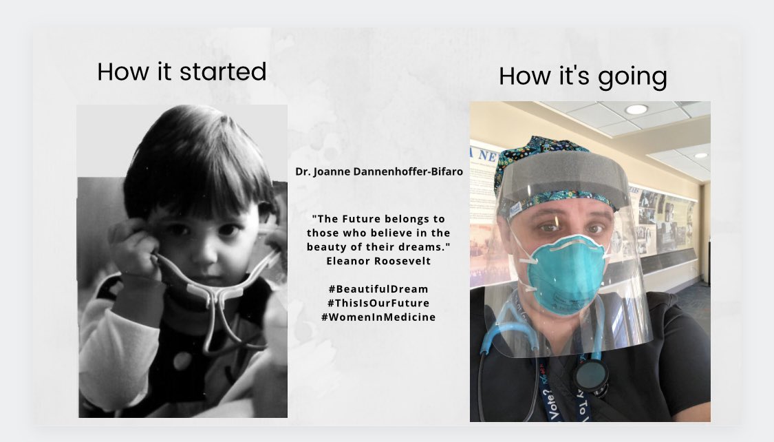 “The future belongs to those who believe in the beauty of their dreams.” Eleanor Roosevelt
#DrDannenhofferBifaro
#howitsgoing 
#proudfamilydoc #BeautifulDream #ThisIsOurFuture #WomenInMedicine