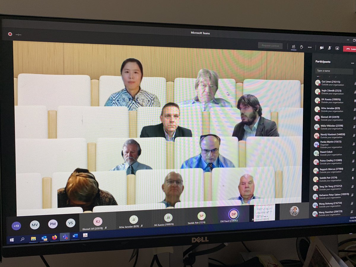 AoifeMFoley's tweet photo. @JiriKlemes @SPILresearch great defense by the now ‘Dr’ Xuexiu Jia 👇👍👏👏🥂 Well done and great seeing all my friends and colleagues in Brno, Czechia, 🇨🇿 @VUTvBRE https://t.co/2vthdB8jM9